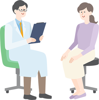 医師と患者さんの診察の様子